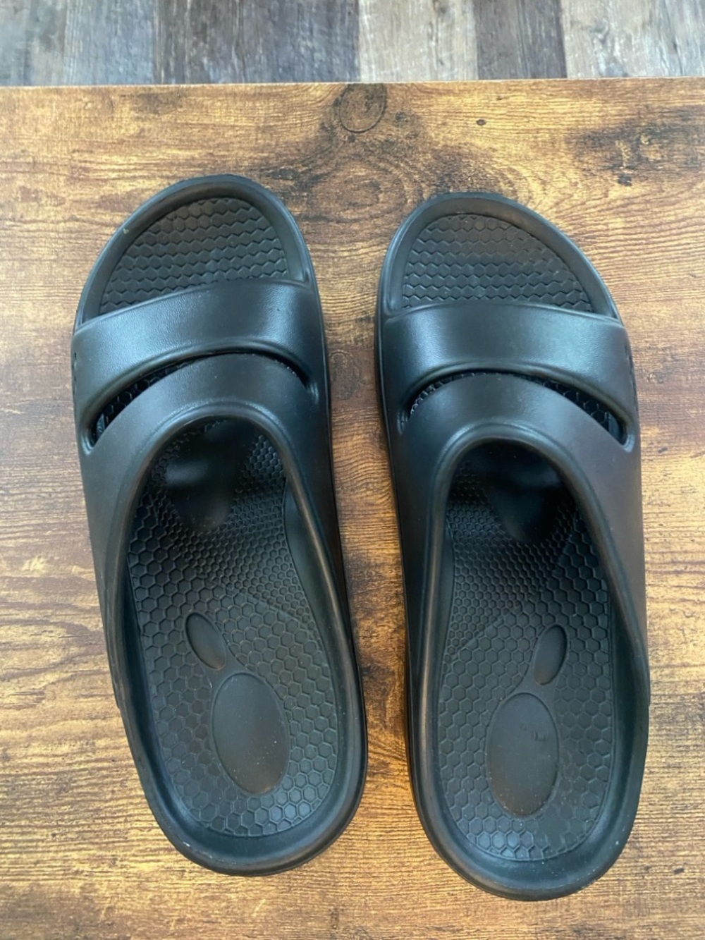 Black Women's Slide Slippers - Comfortable Everyday Slip-Ons